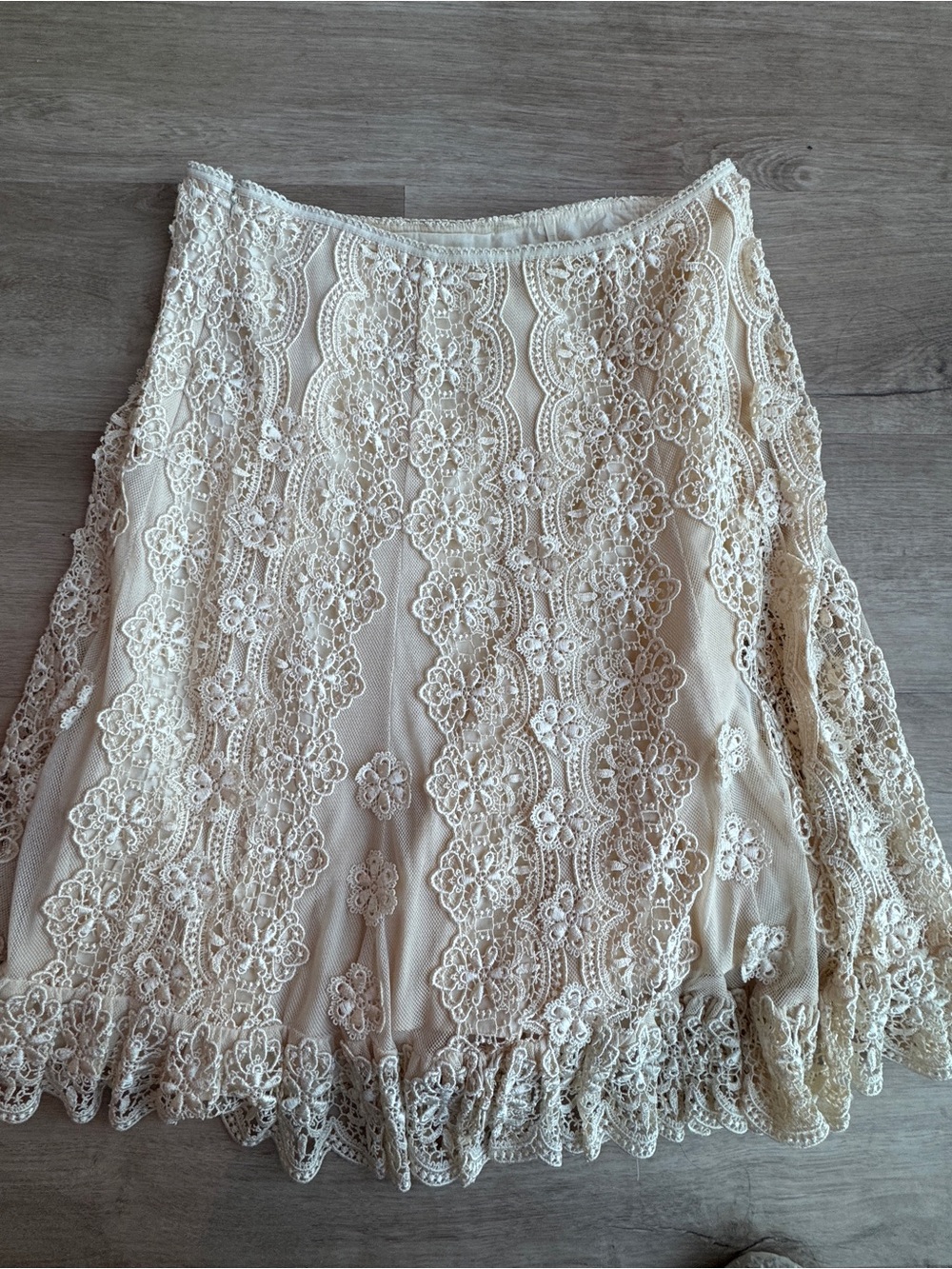 Antonio Melani Vintage Crocheted Cottagecore Skirt Sz 6 - Picture 7 of 7